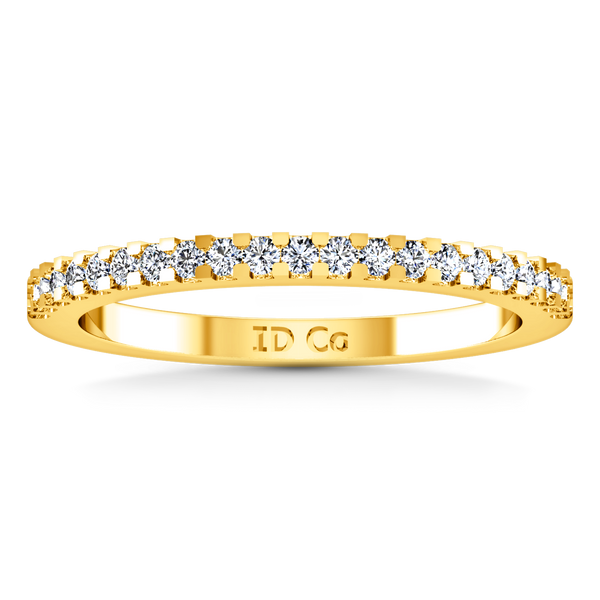 Diamond Wedding Band Lumiere 0.21 Cts 14K Yellow Gold