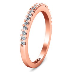 Diamond Wedding Band Lumiere 0.21 Cts 14K Rose Gold