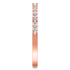 Diamond Wedding Band Lumiere 0.21 Cts 14K Rose Gold
