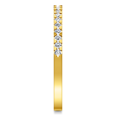 Diamond Wedding Band Lumiere 0.21 Cts 14K Yellow Gold