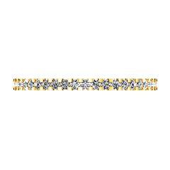 Diamond Wedding Band Lumiere 0.21 Cts 14K Yellow Gold