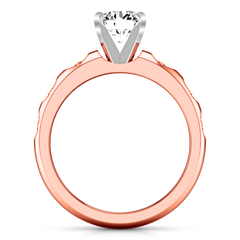 Pave Engagement Ring Jazz 14K Rose Gold