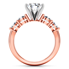 Pave Engagement Ring Journey 14K Rose Gold