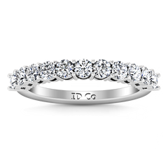 Diamond Wedding Band Fleur 0.55 Cts 14K White Gold