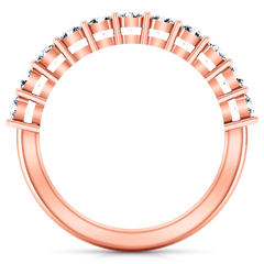 Diamond Wedding Band Fleur 0.55 Cts 14K Rose Gold