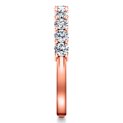 Diamond Wedding Band Fleur 0.55 Cts 14K Rose Gold