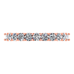 Diamond Wedding Band Fleur 0.55 Cts 14K Rose Gold