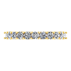 Diamond Wedding Band Fleur 0.55 Cts 14K Yellow Gold