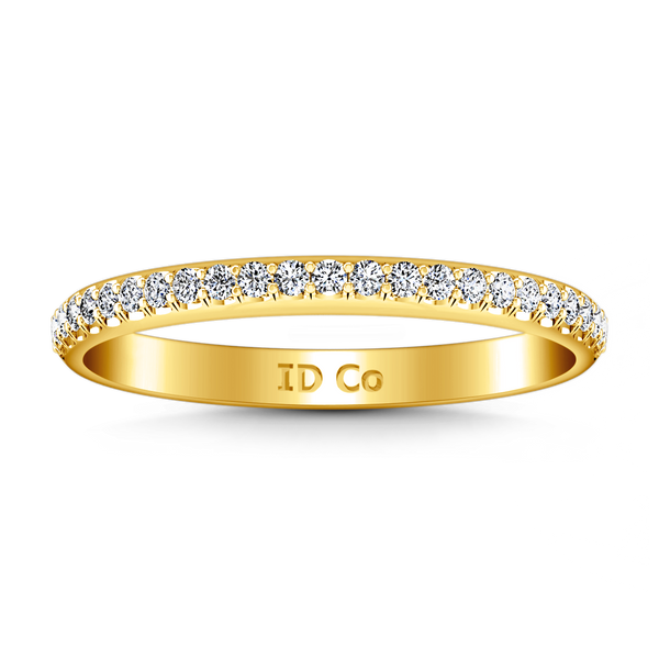 Diamond Wedding Band Alana 0.25 Cts 14K Yellow Gold