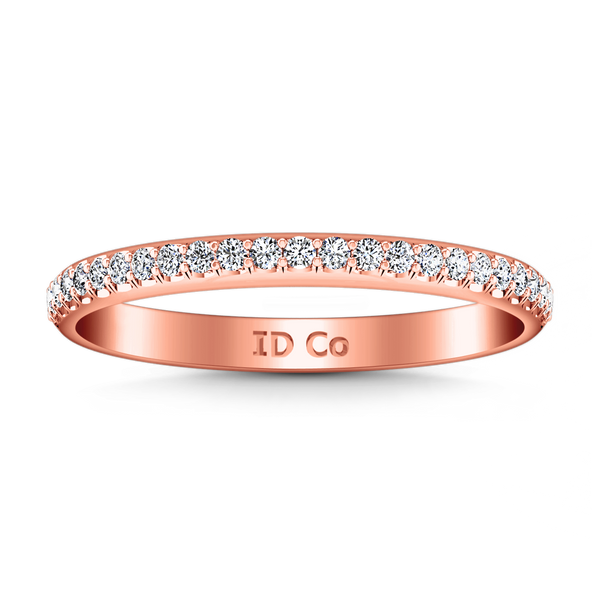 Diamond Wedding Band Alana 0.25 Cts 14K Rose Gold