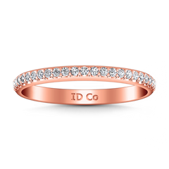 Diamond Wedding Band Alana 0.25 Cts 14K Rose Gold