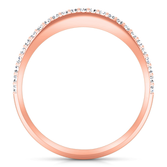 Diamond Wedding Band Alana 0.25 Cts 14K Rose Gold