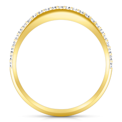 Diamond Wedding Band Alana 0.25 Cts 14K Yellow Gold