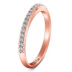 Diamond Wedding Band Alana 0.25 Cts 14K Rose Gold