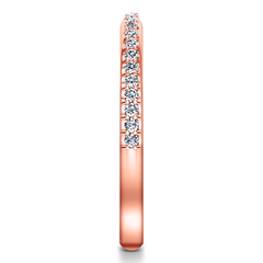 Diamond Wedding Band Alana 0.25 Cts 14K Rose Gold