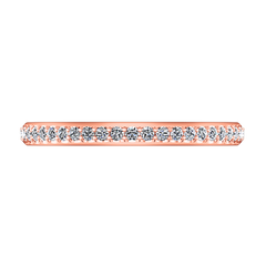 Diamond Wedding Band Alana 0.25 Cts 14K Rose Gold