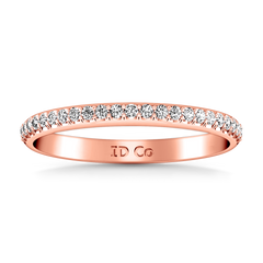 Diamond Wedding Band Talia 0.25 Cts 14K Rose Gold