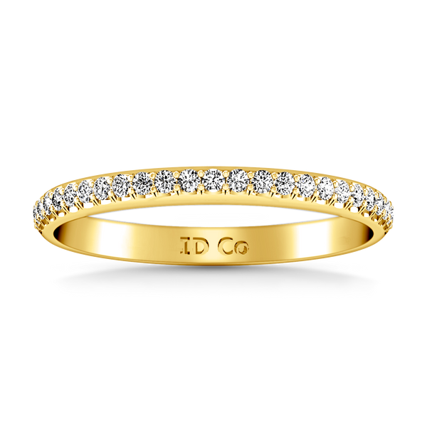 Diamond Wedding Band Talia 0.25 Cts 14K Yellow Gold