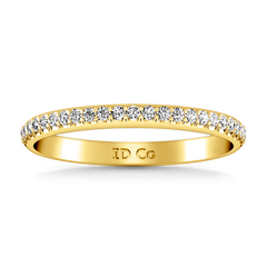 Diamond Wedding Band Talia 0.25 Cts 14K Yellow Gold