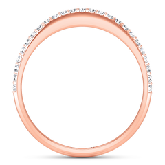 Diamond Wedding Band Talia 0.25 Cts 14K Rose Gold