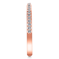 Diamond Wedding Band Talia 0.25 Cts 14K Rose Gold