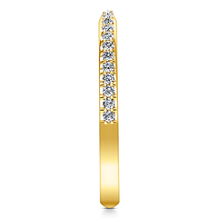 Diamond Wedding Band Talia 0.25 Cts 14K Yellow Gold