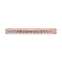 Diamond Wedding Band Talia 0.25 Cts 14K Rose Gold