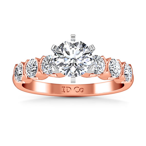 Pave Engagement Ring Karen 14K Rose Gold