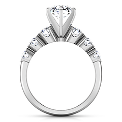 Pave Engagement Ring Karen 14K White Gold