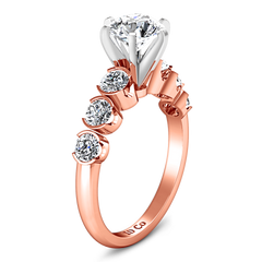 Pave Engagement Ring Karen 14K Rose Gold