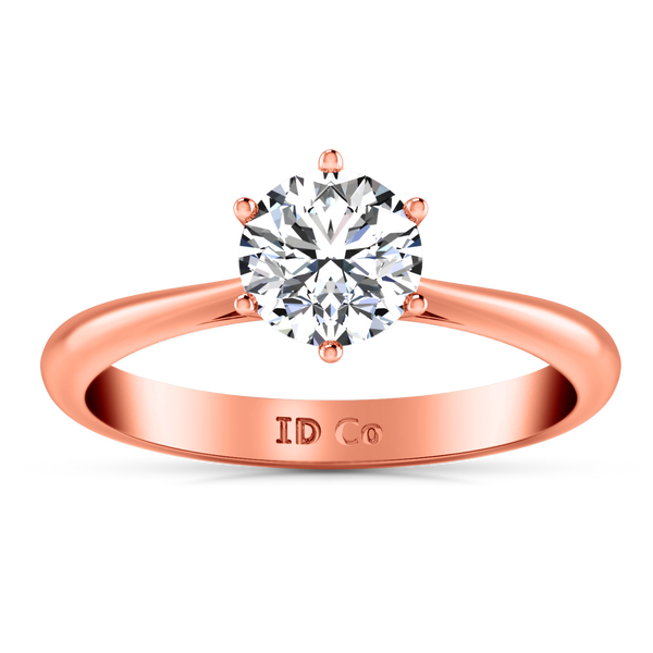 Solitaire Engagement Ring Alexa  14K Rose Gold