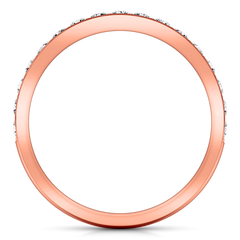 Diamond Wedding Band Carina 0.61 Cts 14K Rose Gold