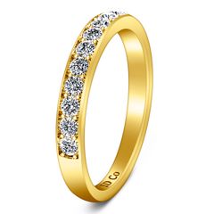 Diamond Wedding Band Carina 0.61 Cts 14K Yellow Gold