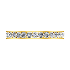 Diamond Wedding Band Carina 0.61 Cts 14K Yellow Gold