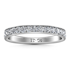 Diamond Wedding Band Carina 0.61 Cts 14K White Gold