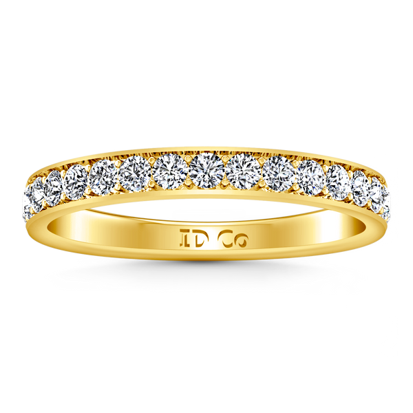 Diamond Wedding Band Carina 0.61 Cts 14K Yellow Gold