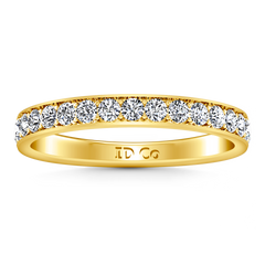 Diamond Wedding Band Carina 0.61 Cts 14K Yellow Gold