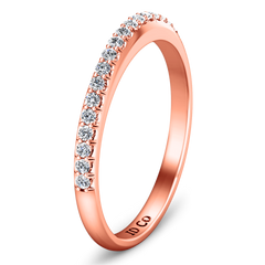 Diamond Wedding Band Mandy 0.29 Cts 14K Rose Gold