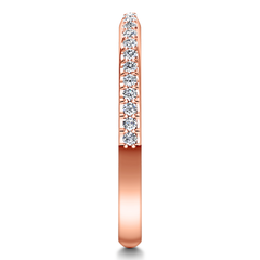 Diamond Wedding Band Mandy 0.29 Cts 14K Rose Gold