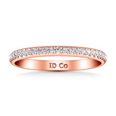 Diamond Wedding Band Mandy 0.29 Cts 14K Rose Gold