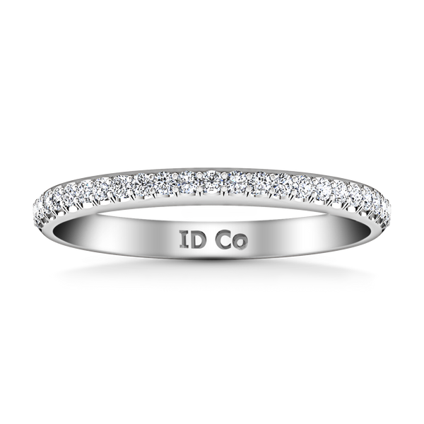 Diamond Wedding Band Mandy 0.29 Cts 14K White Gold