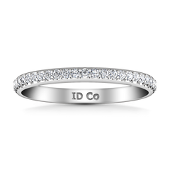 Diamond Wedding Band Mandy 0.29 Cts 14K White Gold