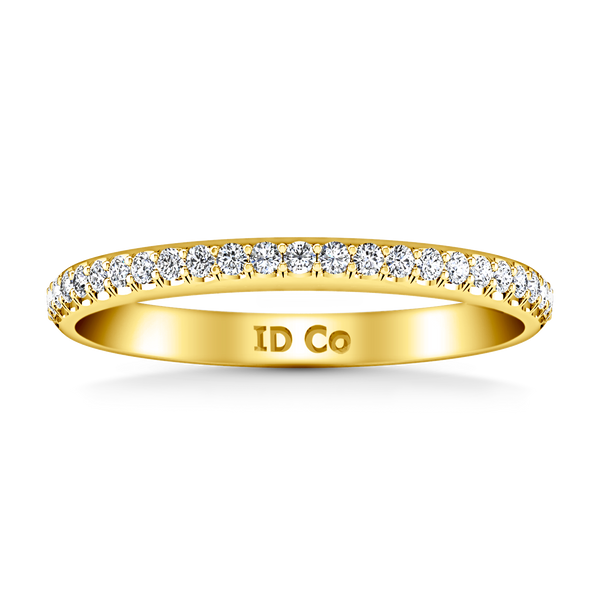 Diamond Wedding Band Mandy 0.29 Cts 14K Yellow Gold