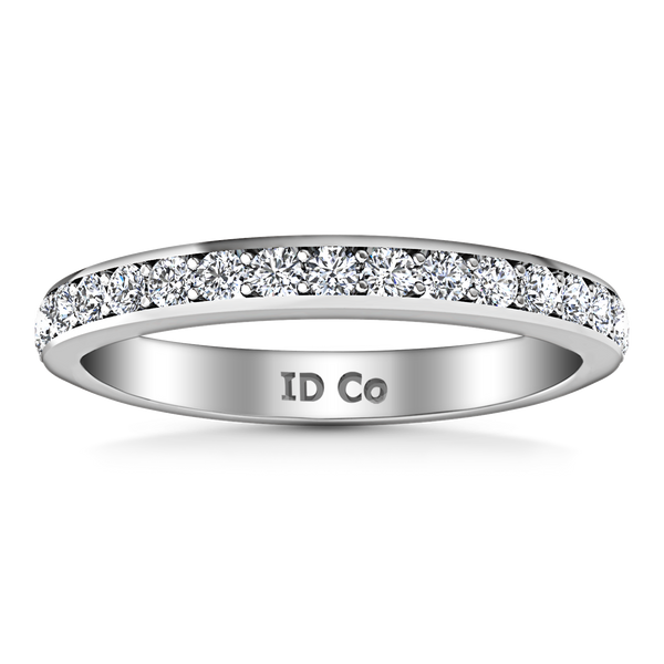 Diamond Wedding Band Patricia 0.61 Cts 14K White Gold