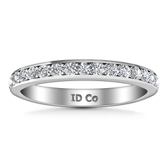 Diamond Wedding Band Patricia 0.61 Cts 14K White Gold