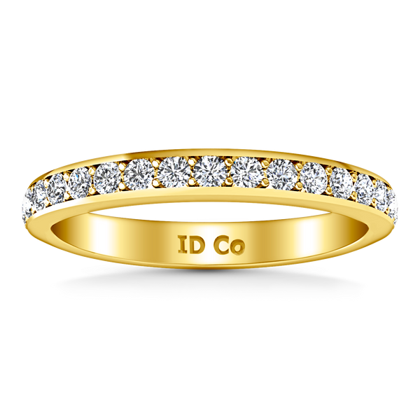 Diamond Wedding Band Patricia 0.61 Cts 14K Yellow Gold