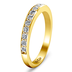 Diamond Wedding Band Patricia 0.61 Cts 14K Yellow Gold