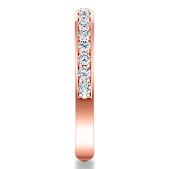 Diamond Wedding Band Patricia 0.61 Cts 14K Rose Gold