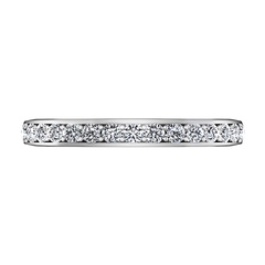 Diamond Wedding Band Patricia 0.61 Cts 14K White Gold