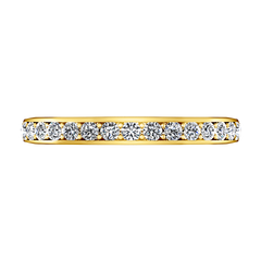 Diamond Wedding Band Patricia 0.61 Cts 14K Yellow Gold